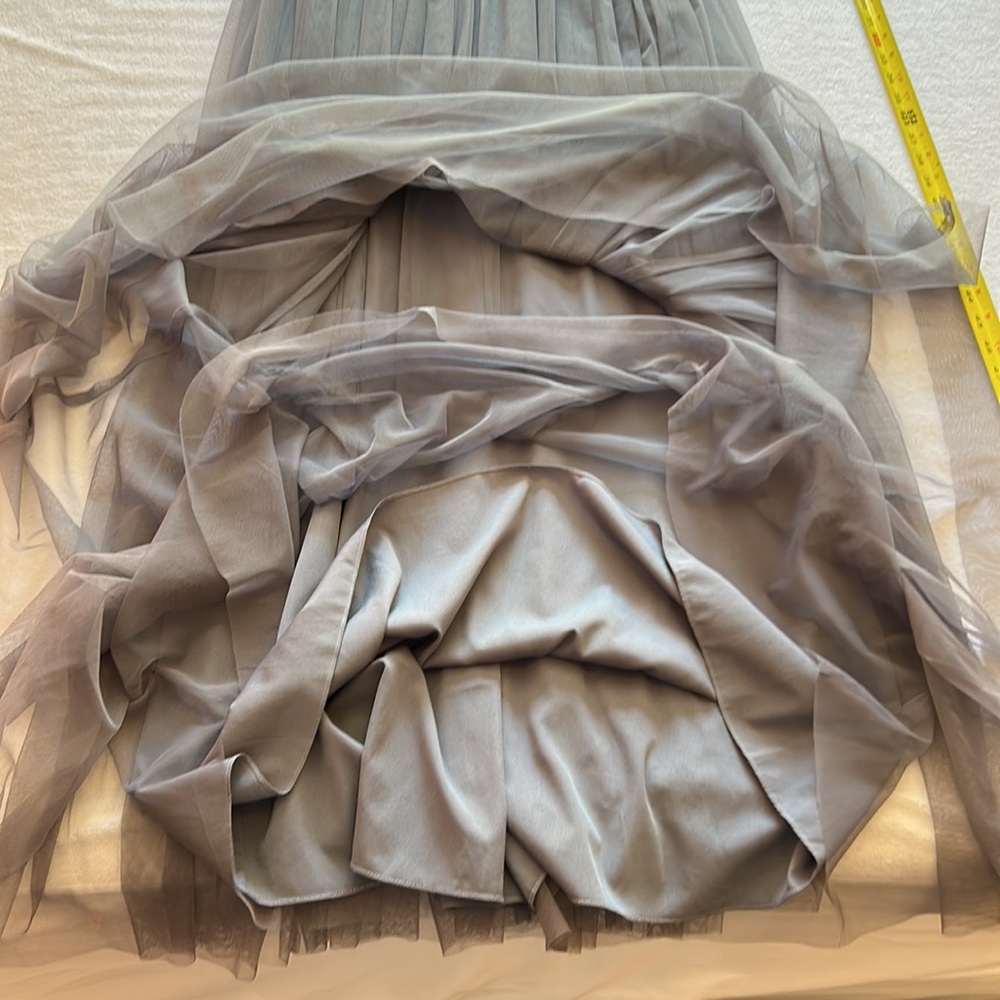 BHLDN Gown, Smokey Purple/Blue (depending on light), Size 4. - Picture 9 of 10